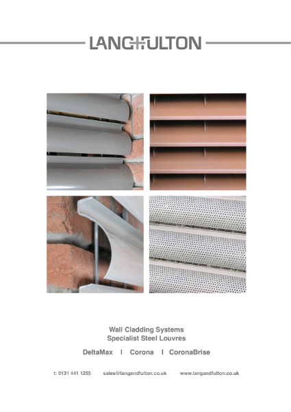 Louvre Wall Cladding: specialist steel products - Corona, CoronaBrise and DeltaMax