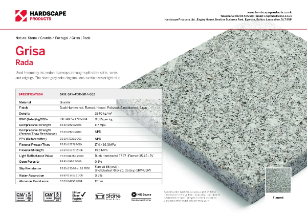 Grisa Rada Hardscape Datasheet