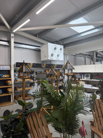 Garden Centre ASHP Achieves EPC Rating A