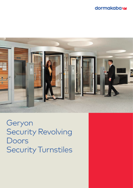 Geryon Security Revolving Doors Security Turnstiles Brochure