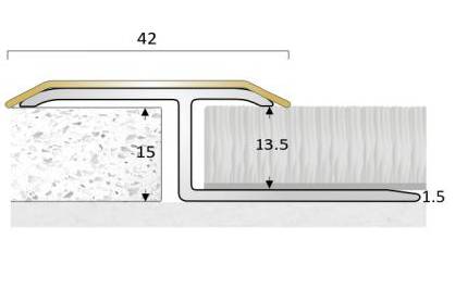 FAB - Stainless Steel and Brass - Floor Threshold Strips