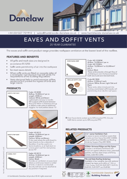 Eaves and Soffit Vents
