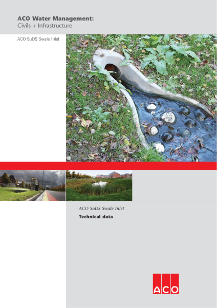 ACO SuDS Swale Inlet brochure