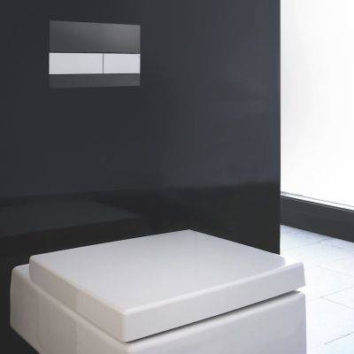 TECE Square Glass WC Control Flush Plate