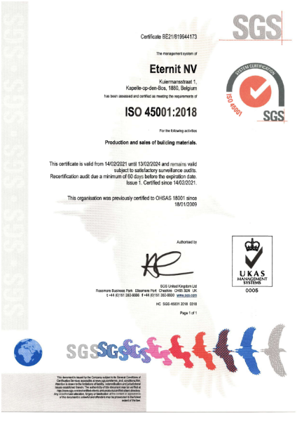 ISO45001 Belgium 