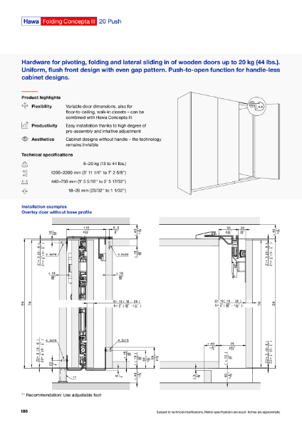 Folding Concepta III 20 Push – Product Data Sheet