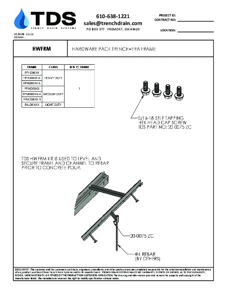 Trench•Era Hardware Pack Trench•Era Frames - HWFRM