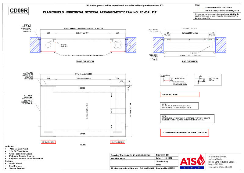 A1S Group Drawing Horizontal (Reveal Fit) CD09R