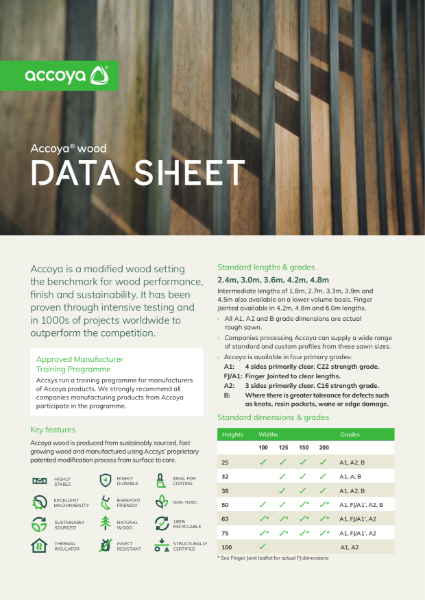 Accoya - Data Sheet