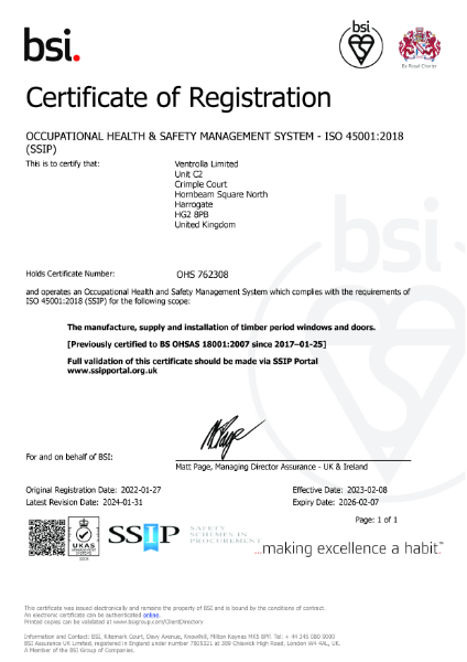 ISO 45001 Health and Safety Management