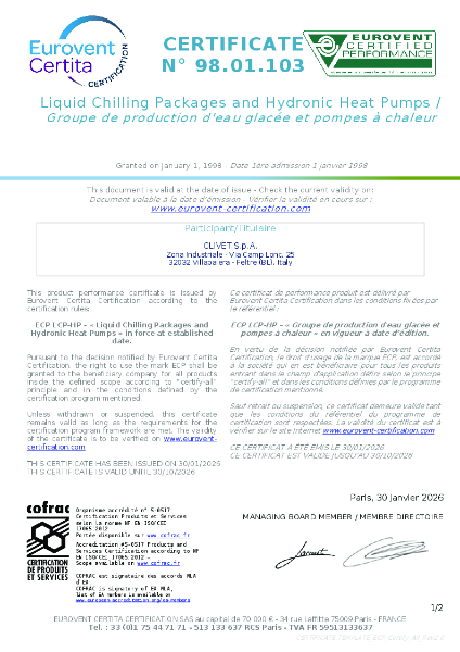 Liquid Chilling Packages and Hydronic Heat Pumps