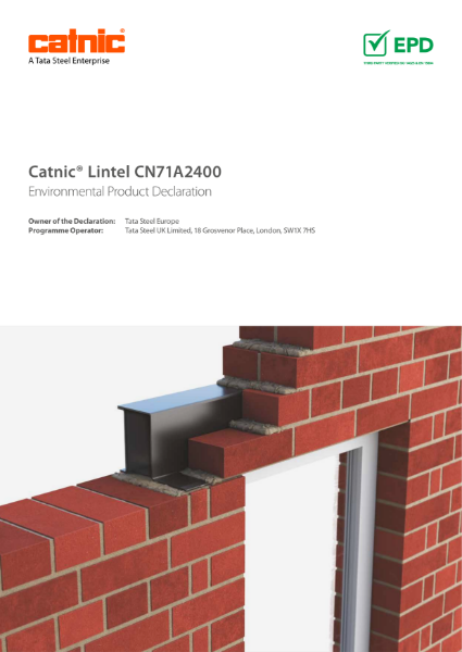 Catnic CN71 External Wall Solid Steel Lintel EPD