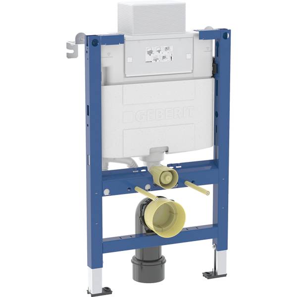 Geberit Duofix element for wall-hung WC, 82 cm, with Alpha concealed cistern 12 cm, 6 / 3 litres - Duofix Installation Element