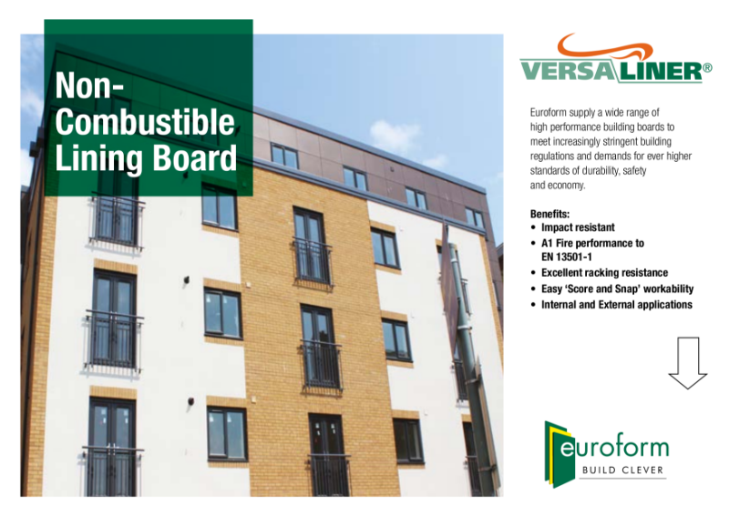 Versaliner Non-Combustible Lining Board