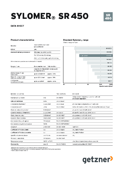 Data Sheet Sylomer® SR 450 EN