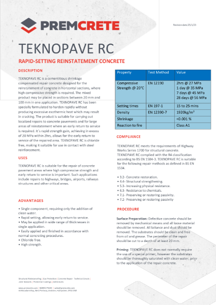 Teknopave TDS