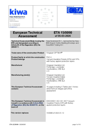 European Technical Approval (ETA)