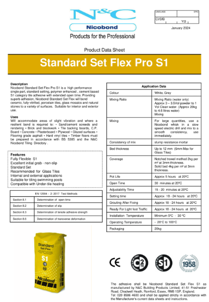 Nicobond Standard Set Flex Pro S1