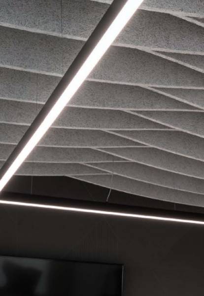 HERADESIGN® Baffle Element Arc - Ceiling baffle