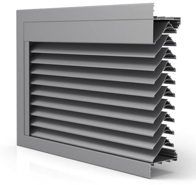 DucoGrille Classic 130HP - Recessed Aluminium Wall/ Window Louvres