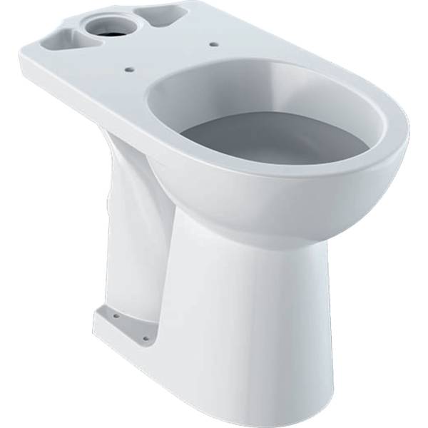 Selnova Comfort floor-standing WC for close-coupled exposed cistern, washdown, horizontal outlet, raised