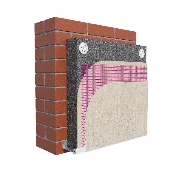 webertherm XP scraped system (EPS) External Wall Insulation