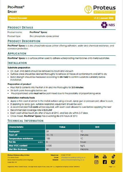 Product Data Sheet - Pro-Prime® Epoxy