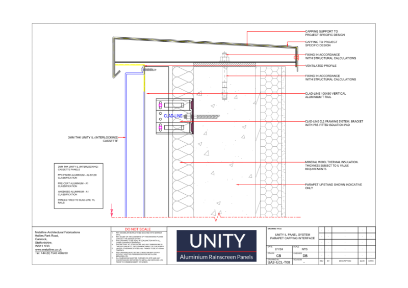 Unity A1 IL-T08 Technical Drawing