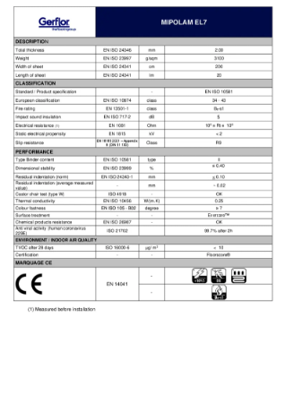 Mipolam EL7 - Technical Datasheet