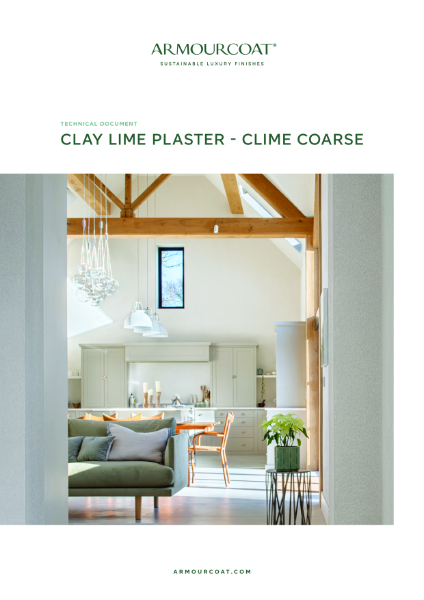 Armourcoat Clay Lime Plaster Clime Coarse - Technical Document