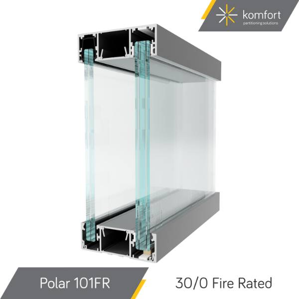 Komfort | Polar 101FR | 30/0 Fire Rated Double Glazed Partitioning
