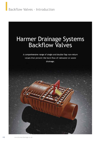 Harmer Backflow Valves