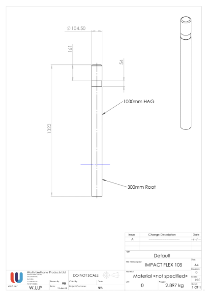 Impact Flex Bollard 105