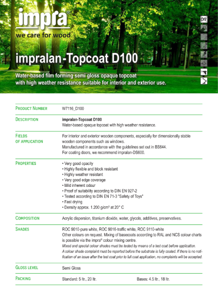 impralan Topcoat D100