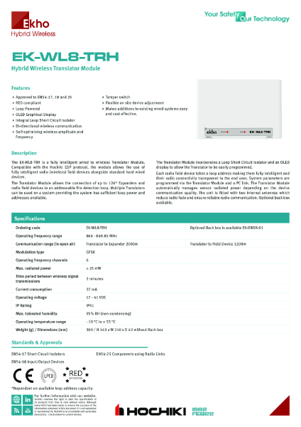 EK-WL8-TRH Hybrid Wireless Translator Module