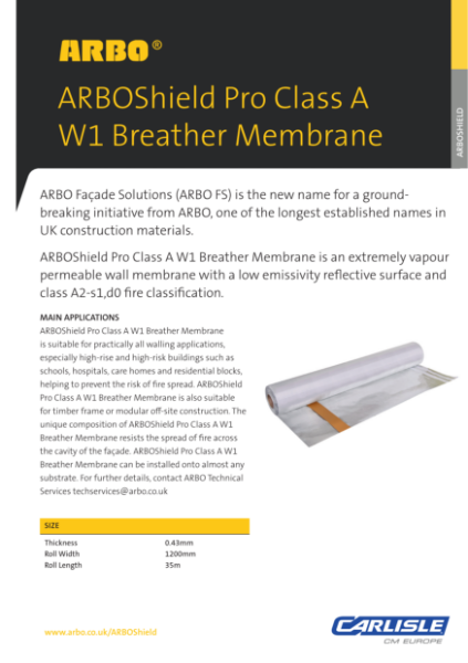 ARBOShield Pro Class A Breather Breather Membrane
