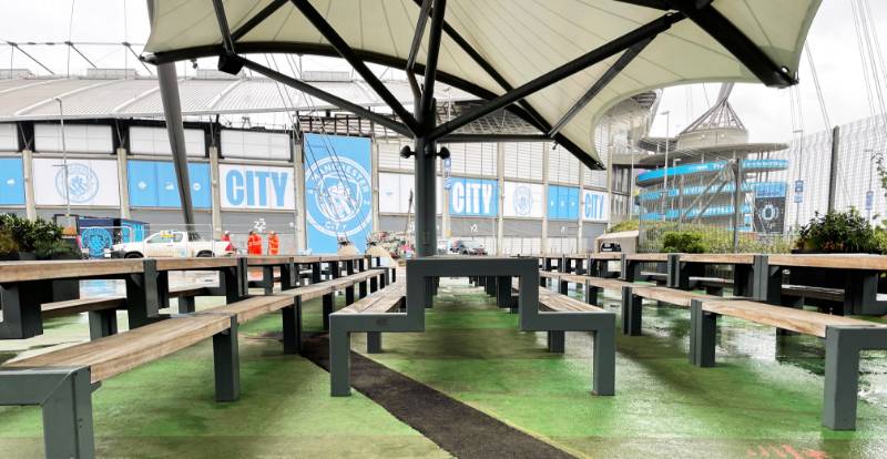 Manchester City Football Club Picnic Tables