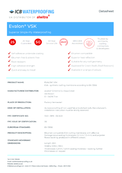 Evalon VSK Datasheet