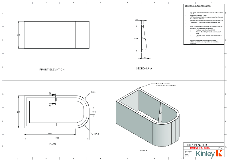 VELIN Technical Drawing LONG