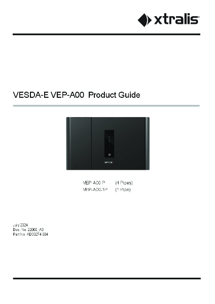 XTRALIS VESDA VEP Product and Design Guide