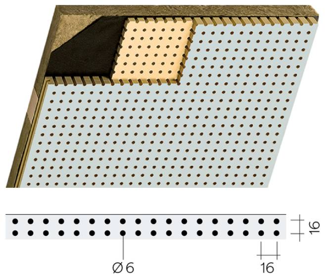 Topakustik Perfo Suspended Ceiling - Perforated Acoustic Panel