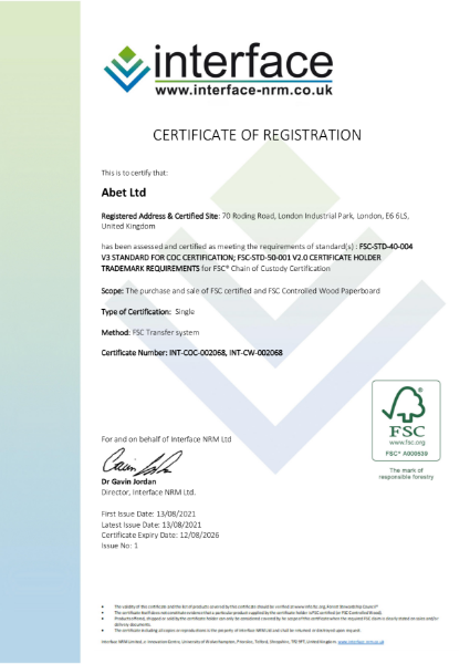 FSC Certificate