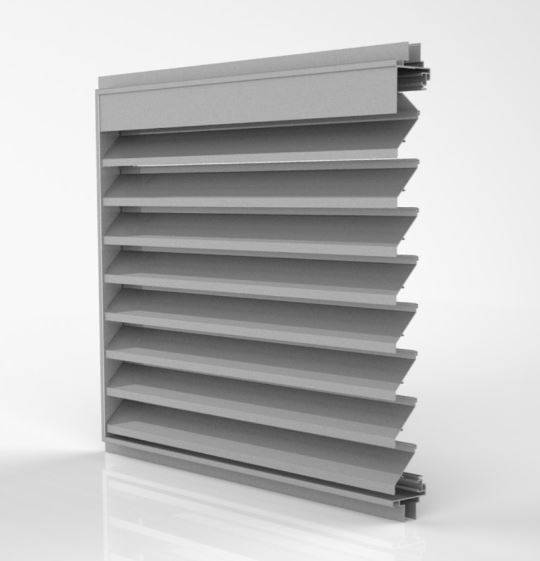 DucoGrille Classic F 50/75Z - Recessed Aluminium Wall/ Window Louvres