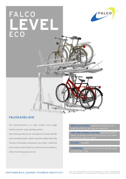 FalcoLevel-Eco Two-Tier Cycle Rack