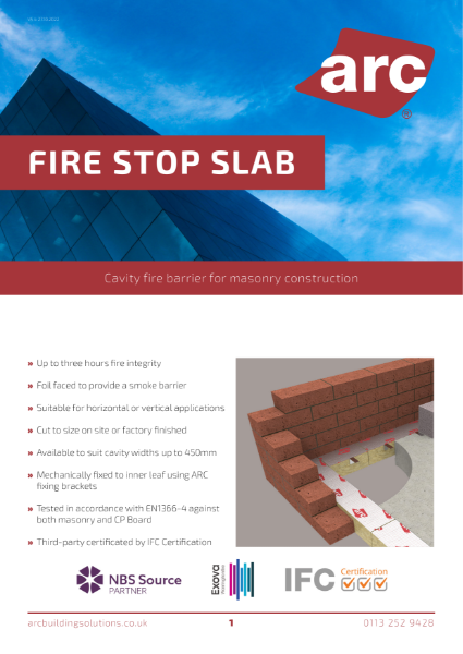 Fire Stop Slab Data Sheet