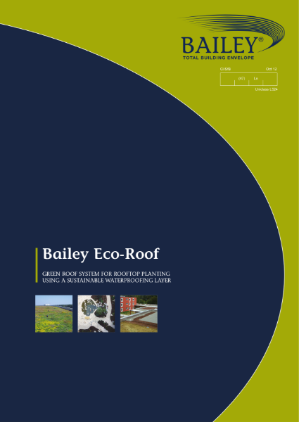 Bailey Eco-Roof: Green Roof System for Rooftop Planting using a Sustainable Waterproofing Layer