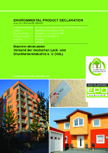 ENVIRONMENTAL PRODUCT DECLARATION
as per ISO 14025 and EN 15804+A2 - KEIM Fillers