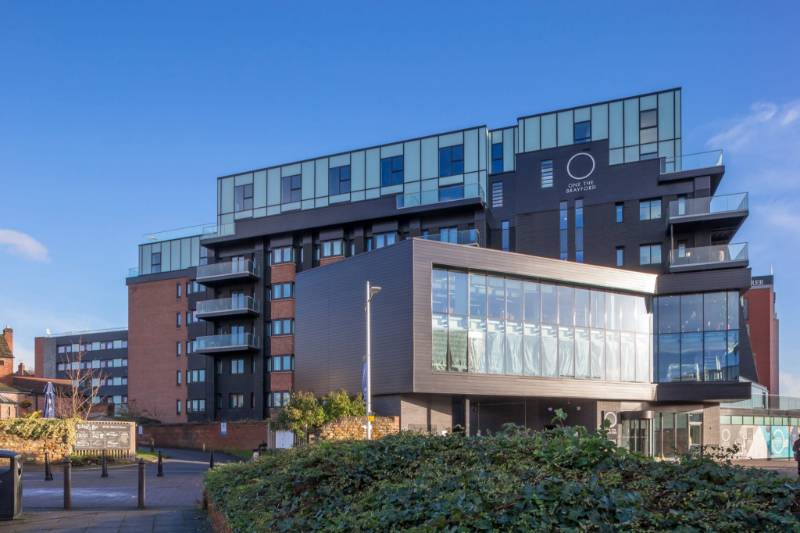 Viking House, Lincoln using Ibstock's Mechslip - mechanically fixed cladding system