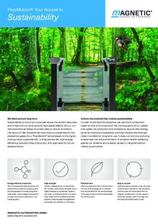 FlowMotion®: Your Access to
Sustainability