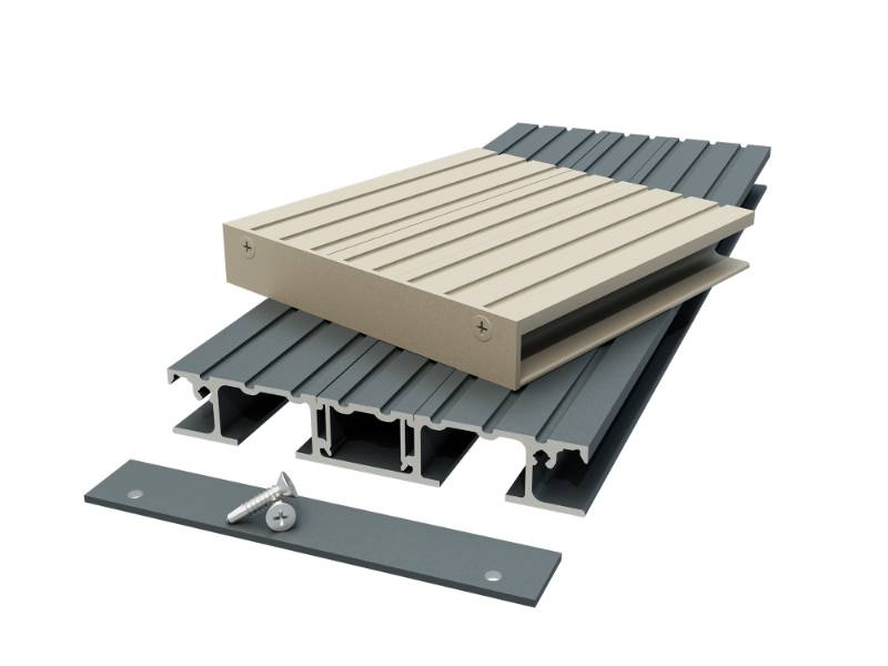 AliDeck Junior Flat Balcony Board V2 - Aluminium decking